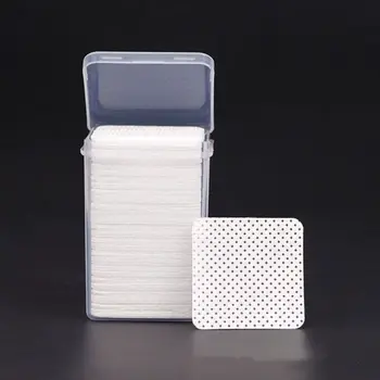 1000PCS Недеформируеми памучни тампони за нокти Квадратна форма Памучни кърпички за отстраняване на нокти 5 * 5 см Непропускливи кърпички за лепило за мигли