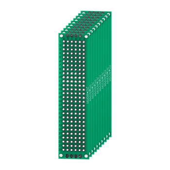 10PCS 2 * 8CM двустранен платка съвет зелен DIY прототип PCB универсална дъска основни платки