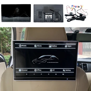 12.5Inch Android кола облегалка за глава монитор 4K HDMI 1080P видео Bluetooth WiFi USB FM телефон огледало кола TV екран за деца задна седалка