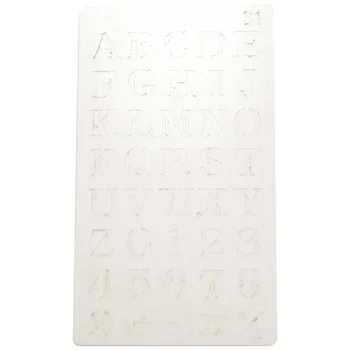 12 бр. Шаблони за азбука Шаблони за рисуване с писма за многократна употреба Пластмасови DIY рисуване пръскане мащаб шаблони