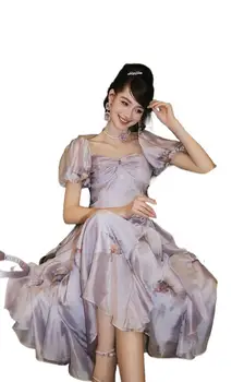 2023 Дамско облекло Новата лятна рокля от лотосови листа