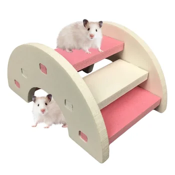 2023 НОВО Хамстер стълба Rainbow Bridge Pet играчки Пластмасови висящи играчки Плъх Малки животни Аксесоари за клетки Сладки подаръци Продукт за домашни любимци