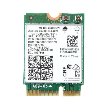 9560NGW WiFi карта 1730Mbps безжична AC 9560 двулентова 2.4G + 5G Bluetooth 5.0 802.11Ac M.2 CNVI 9560NGW безжичен адаптер