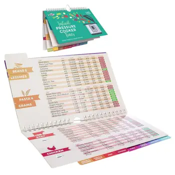Airfryer Готварска книга Airfryer Ръководство за готвене Магнитен календар Удобен и практичен въздушен фритюрник Фурна Готварска книга Бърза справка