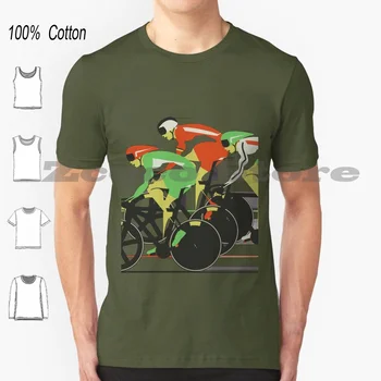 Bike T Shirt 100% памук Удобен висококачествен екип Gb Великобритания Франция Tour de City Bike Bikes Cycle Cycling Fixie