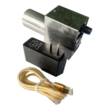 E5BE Мощен двоен вентилатор 12V вентилатор с USB кабел и захранващ адаптер AC100-240V 50 / 60Hz