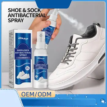 Foot Artifact Anti-sweat Powder Грижа за краката Устойчиви на падане естествени съставки Дезодориращ спрей Освежител за обувки и чорапи