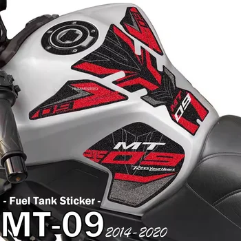 for Yamaha MT09 аксесоари Стикери за резервоари за гориво Мотоциклет матирано неплъзгащи се стикери Защита на боята MT-09 MT 09 2014 - 2020