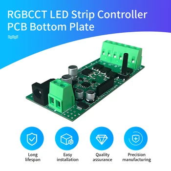 GLEDOPTO DIY RGBCCT LED лента контролер PCB база плоча основа борда борда 15A текущата висока съвместимост ESP32 модул ZigBee3.0