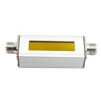 HF късовълнов стоящ вълнов метър SWR електромер + OLED + батерия късовълнов стоящ метър Mini SWR 0-100W 1.6M-30M метал