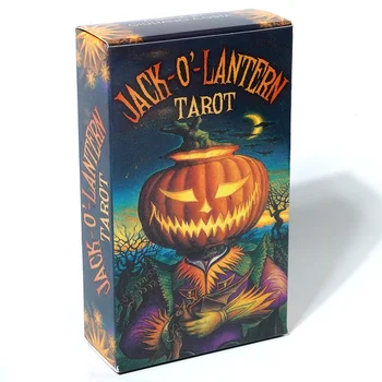 Jack-O'-Lantern Tarot от Джулиано Коста 78-карта палубата и PDF инструкция книжка популярни Хелоуин палуби Колелото на годината