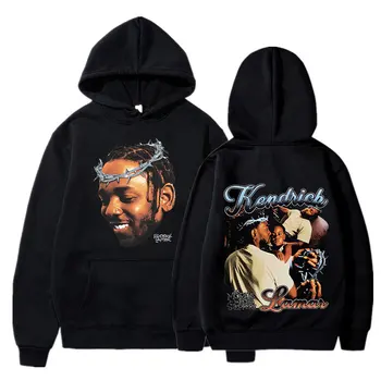 Kendrick Lamar Hoodie Music Album Mr Morale & The Big Steppers Music Album Hoodies Men's Hip Hop Vintage Oversized Sweatshirts