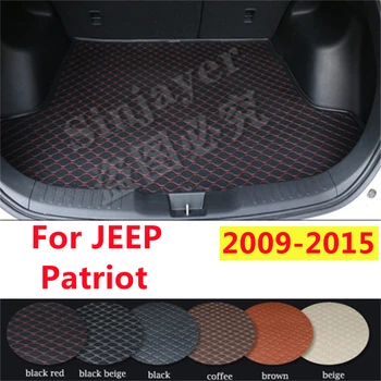 SJ Подложка за багажник за кола по поръчка за JEEP Patriot 2015 2014 2013 2012 2011 2010 2009 AUTO опашка багажник тава товарен килим подложка протектор