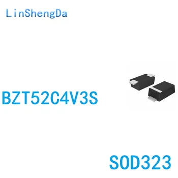 SMD регулатор на напрежението диод BZT52C4V3S 4.3V SOD323 0805 W6 100 парчета = 5 юана