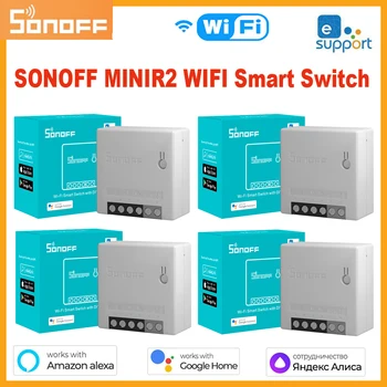 SONOFF MINIR2 Wifi DIY превключвател Mini R2 двупосочни модули EWeLink APP Безжично дистанционно управление Работа с Alexa Google Home Automation