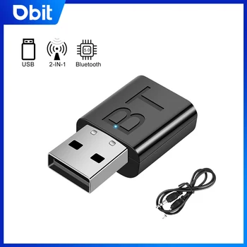 USB Bluetooth приемник предавател кола Bluetooth 5.0 аудио адаптер телевизор компютър безжичен Bluetooth 2-в-1 конвертор Plug and Play