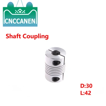 Гъвкав съединител на вала CNC съединител за стъпков мотор D30L42 5mm 6mm 8mm 9.5mm 10mm 12mm 14mm 15mm