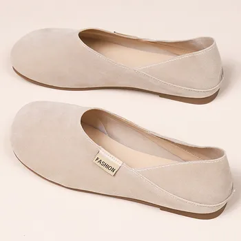 Дамски обувки 2024 Летни ежедневни кръгли пръсти Дамски обувки Мода Леки мокасини Мека подметка Нехлъзгаща се Feminino Zapatos Mujer