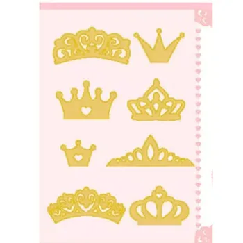 Декорация на короната Метални режещи щанци за DIY скрапбукинг фотоалбум Craft Decorat Paper Template Handcraft Gift Card