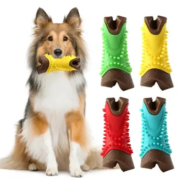 Домашен любимец куче дъвчете играчка с изтичане на храна дизайн куче кост зъби почистване стик играчка куче кост дъвчете играчка куче аксесоари за кучета для собак