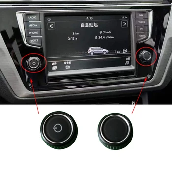 За Volkswagen VW Нова Jetta Turane Touran Ново Polo LAVIDA CD плейър Копче Капачка Радио бутон превключвател Превключвател за сила на звука Konb аксесоари