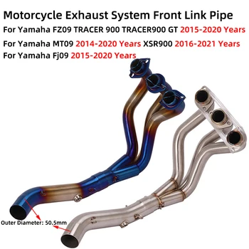 За Yamaha MT09 2014-2021 FZ09 FJ09 TRACER 900 GT 2015-2020 XSR900 2016-2021 Мотоциклетна изпускателна система Front Link Pipe
