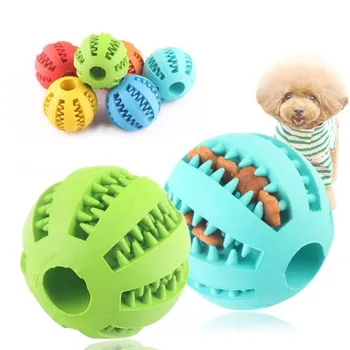 Играчки за кучета Гумена кучешка топка за кученце Смешни играчки за кучета за домашни любимци Големи кучета Почистване на зъби Снек топка играчка за продукти за домашни любимци