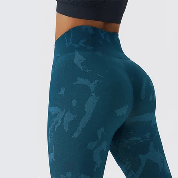 камуфлаж спортни панталони отпечатани йога гамаши безшевни жени фитнес фитнес чорапогащи дупе повдигане бягане тренировка висока талия Leggins
