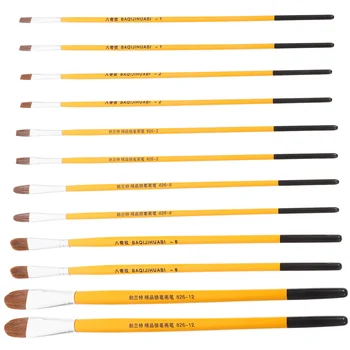 Комплект за боядисване с четка за оцветяване Аксесоари за масло Четка за рисуване Универсални четки Студентски четки за водни бои Акварелни химикалки