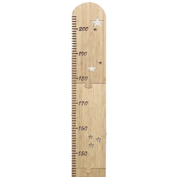 Линийка за измерване на растежа Детска стая Пачуърк Дървена звезда Измерване на растежа Владетел Височина Владетел