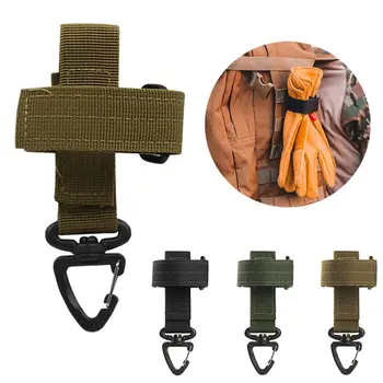 Многофункционален открит тактически Gear Clip Secure джобен колан ключодържател ремъци ръкавици въже притежателя военни външни аксесоари