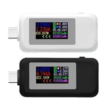 многофункционален тип C USB тестер KWS-1902C Монитор за токово напрежение Електромер 0-5A 4-30V за USB-C кабели Лаптоп телефон