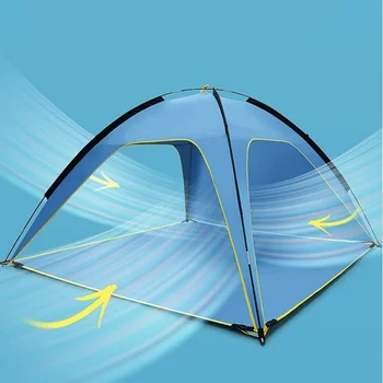 Няма нужда да се изгражда 2-секундна бързо отваряща се палатка Плажен парк Свободно време Къмпинг на открито Сенник Слънцезащитни палатки