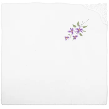 Памучна кърпичка дантела кърпичка цвете бродерия модел носна кърпа