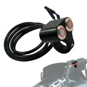 Превключвател на кормилото Универсален бутонен превключвател с алуминиева сплав Light/Horn Control Switch ATV аксесоари за мотоциклети