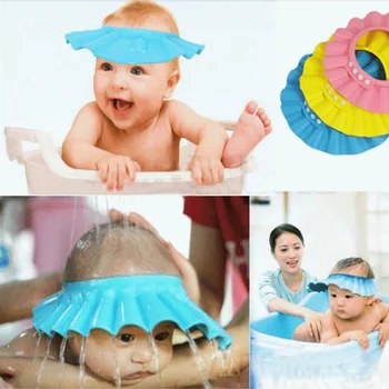 Регулируема бебешка шапка за душ Детски шампоан за къпане Шапка за душ Измиване на главата Щит за коса Директни капачки за сенници за грижа за бебето