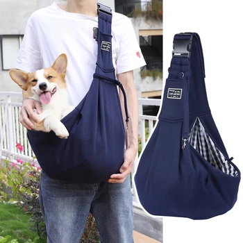 Регулируема чанта за куче за домашни любимци Външна пътническа чанта за еднораменни чанти Кучета Комфортна прашка чанта Corgi Puppy Tote Pouch