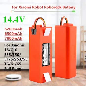 Роботизирана прахосмукачка Резервна батерия за Xiaomi Robot Roborock S50 S51 S55 Аксесоар Резервни части литиево-йонна батерия 9800mAh
