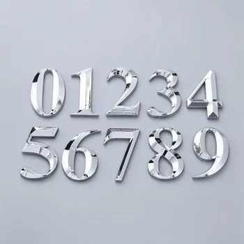 Самозалепващ се номер на врата Знак Номер на къща Цифров апартамент Хотел Офис стикер