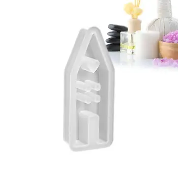 силиконова къща мухъл къща форма силиконова свещ мухъл 3D декоративна форма за приготвяне на свещ печене бонбони DIY занаяти силиконова форма