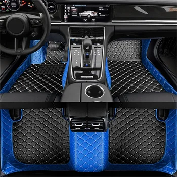  Стелки за кола за AUDI A1 2door 2010-2015 Кожена подложка килим Auto водоустойчив килим комплект интериорни части аксесоари за кола