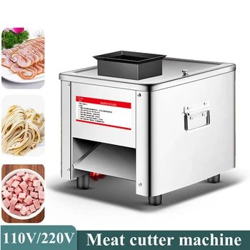 Търговска машина за нарязване на месо Автоматична машина за рязане на шкембе зеле Свинско кубче машина Зеленчуково месо Шердер Кътър Ренде