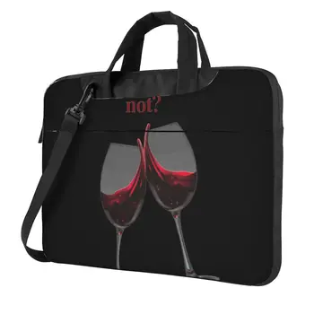 Чанта за лаптоп чанта вино не куфарче чанта вино стъкло печат преносим 13 14 15 15.6 мода компютър торбичка за Macbook Pro Lenovo